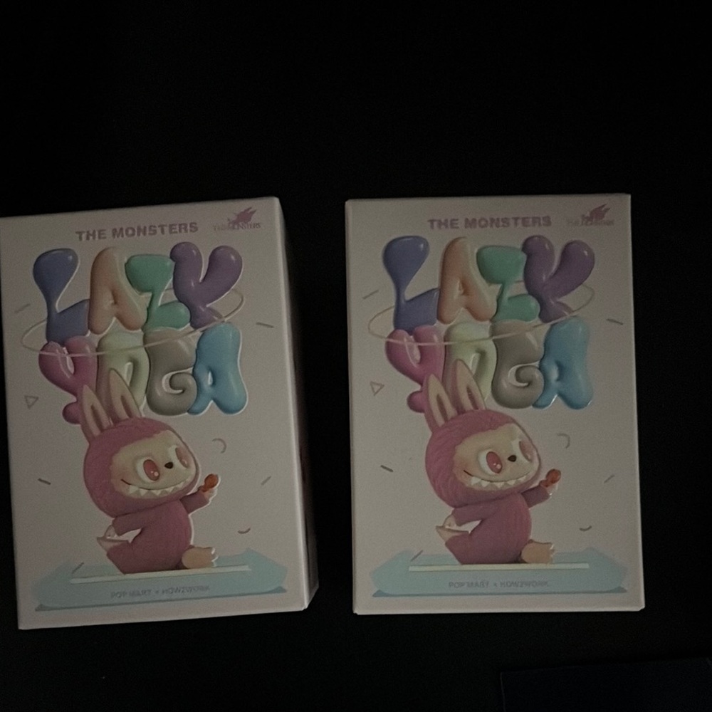 Lazy Yoga Monster Figurine - Pink you get 2!!!